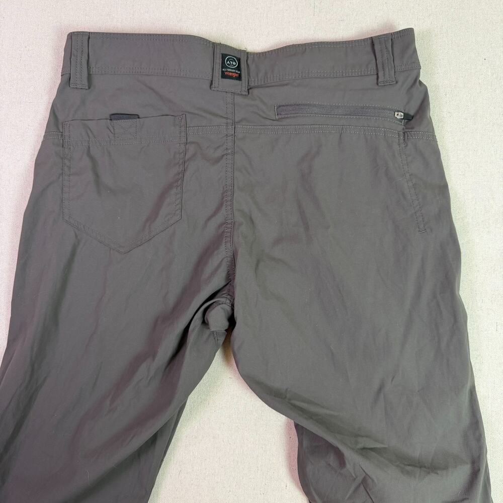 Wrangler All Terrain Gear Pants Mens 34x30 Gray Trail Hiking Outdoor Performance - Picture 9 of 14